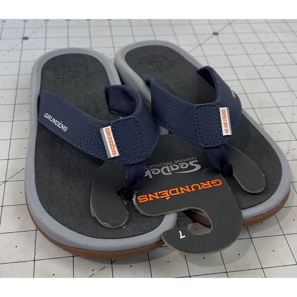 Grundens Women’s SeaDek Deck Mate Sandals Navy Blue Sz. 7 New - Picture 3 of 6